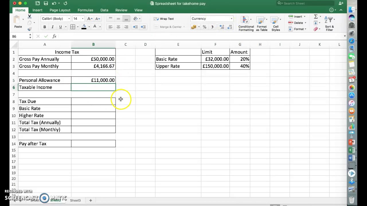 Tax Calculation Formula In Excel fasrbeer